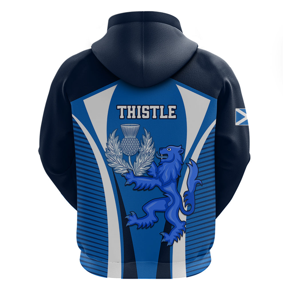 Scotland Rugby Hoodie Thistle With Scottish Lion LT01