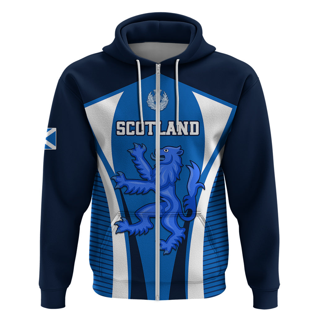 Scotland Rugby Hoodie Thistle With Scottish Lion LT01