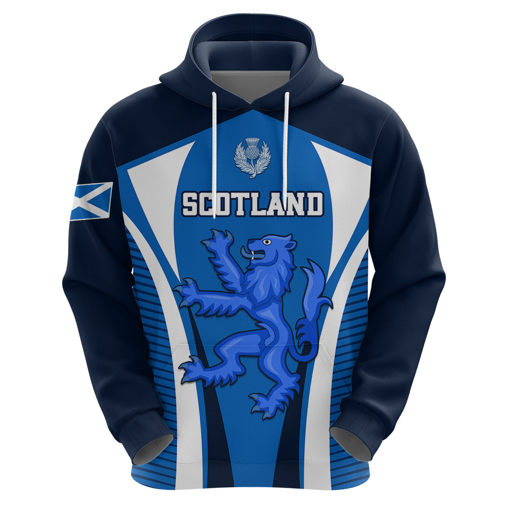 Scotland Rugby Hoodie Thistle With Scottish Lion LT01