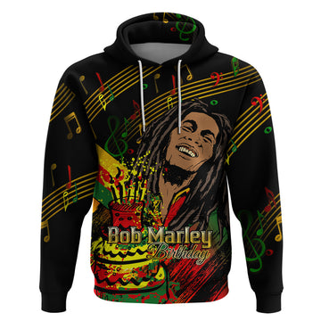 Legend Bob Birthday Hoodie The Father of Reggae LT01