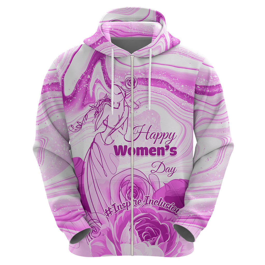 Happy International Women Day 2024 Hoodie Inspire Inclusion LT01
