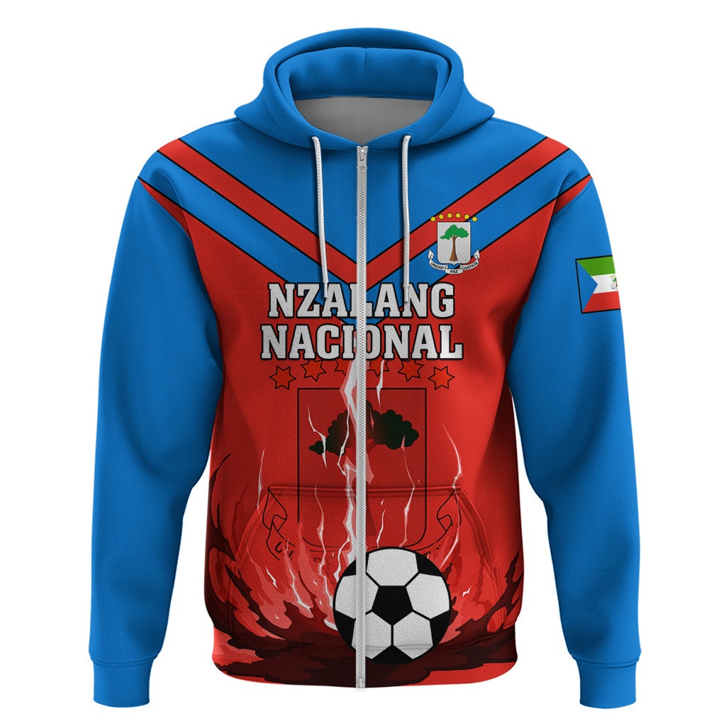 Equatorial Guinea Football Hoodie Come On Nzalang Nacional LT01
