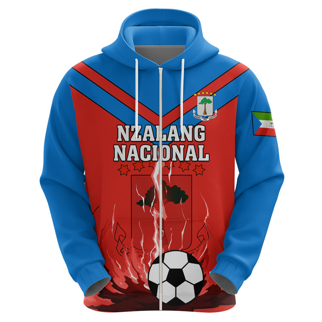 Equatorial Guinea Football Hoodie Come On Nzalang Nacional LT01