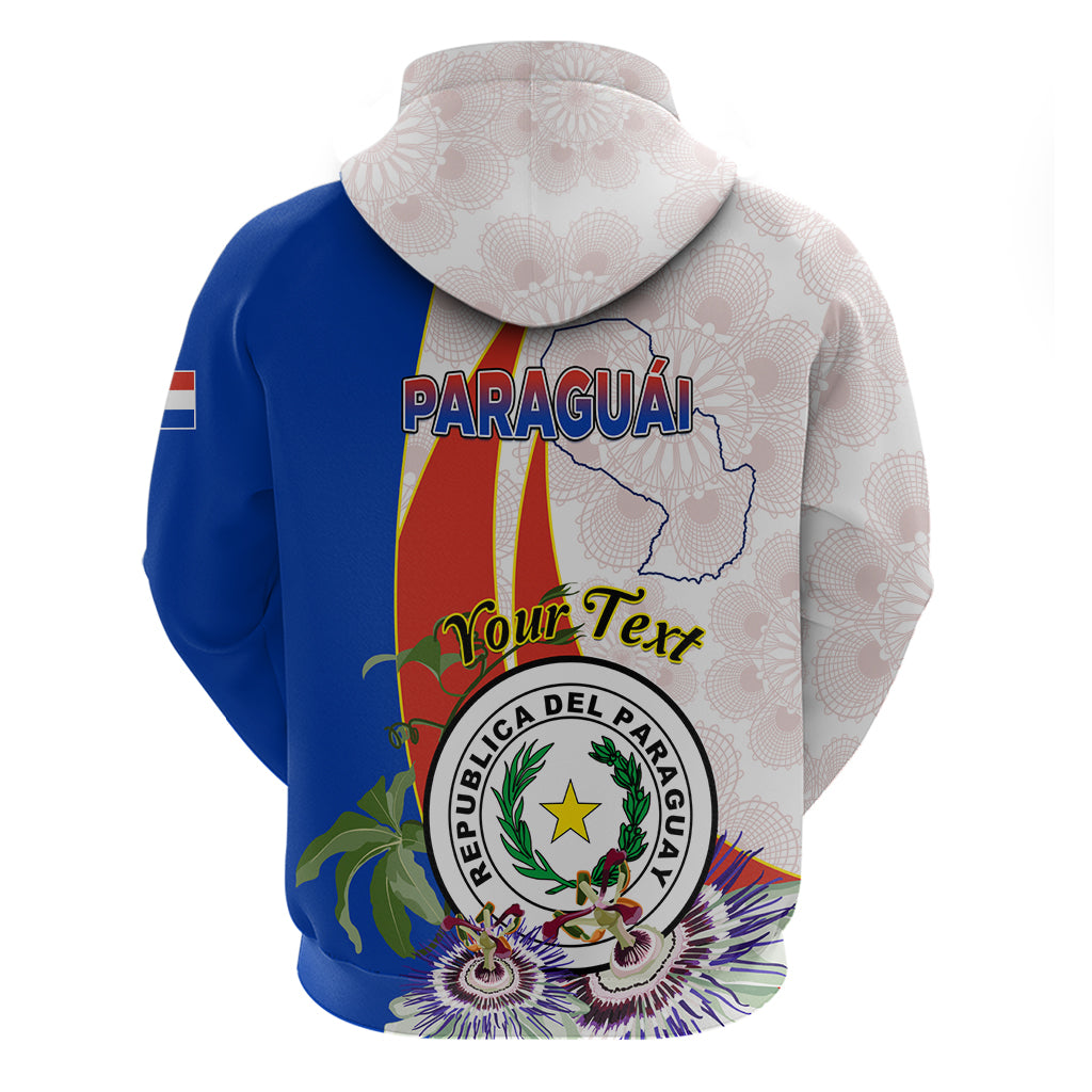 Paraguay Independence Day Hoodie Passion Flower Vintage Antique Naduti LT01