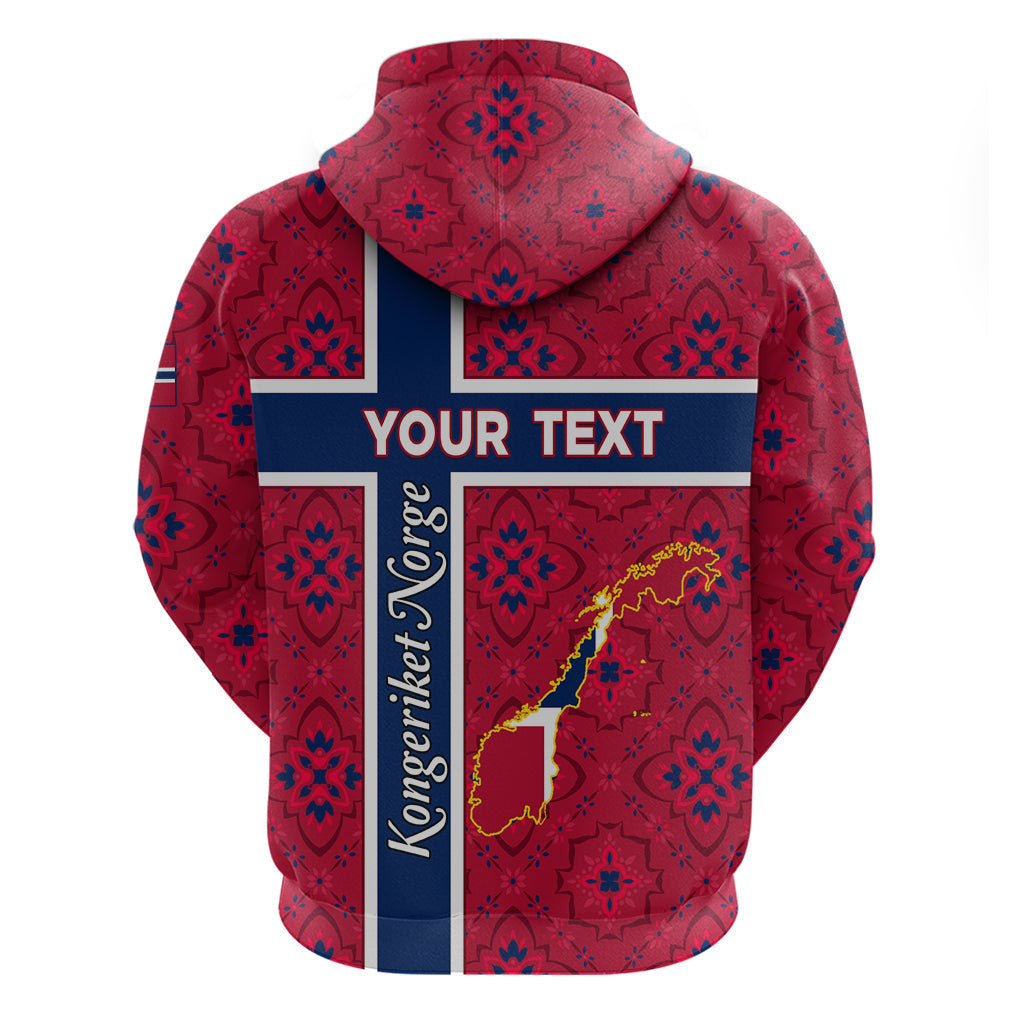 Norway Constitution Day Hoodie Norge Folk Pattern Flag Style LT01