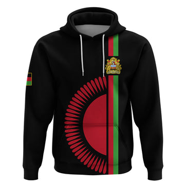 Malawi Hoodie With Coat Of Arms Flag Style LT01