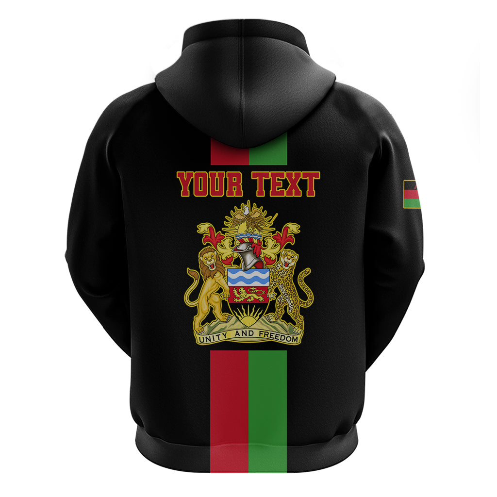Personalised Malawi Hoodie With Coat Of Arms Flag Style LT01