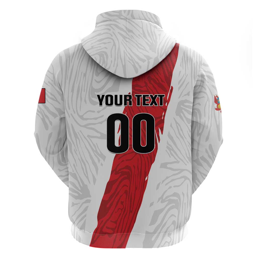 Custom Football Peru Hoodie La Bicolor Go Champions LT01