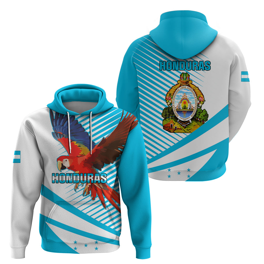 Honduras Hoodie Coat Of Arms With Scarlet Macaw LT01