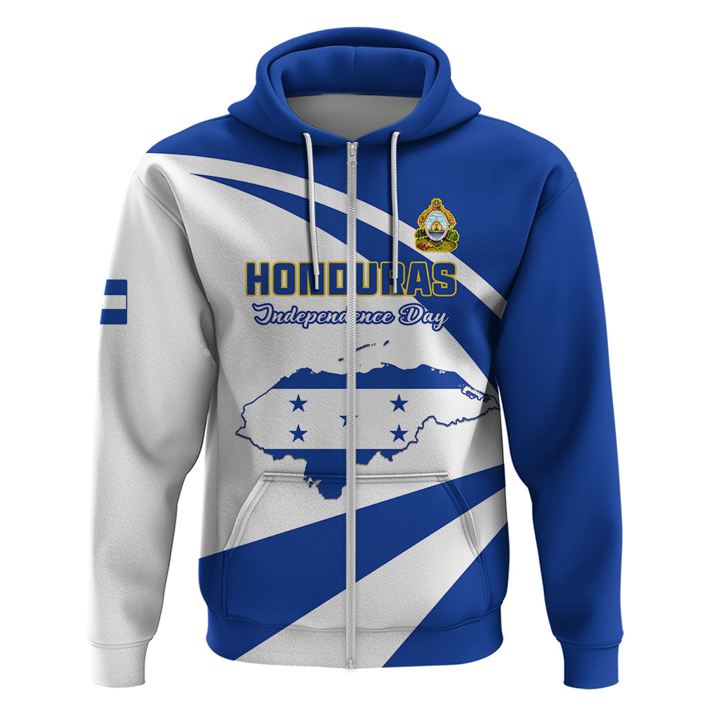 Honduras Independence Day Hoodie Map With Coat Of Arms LT01