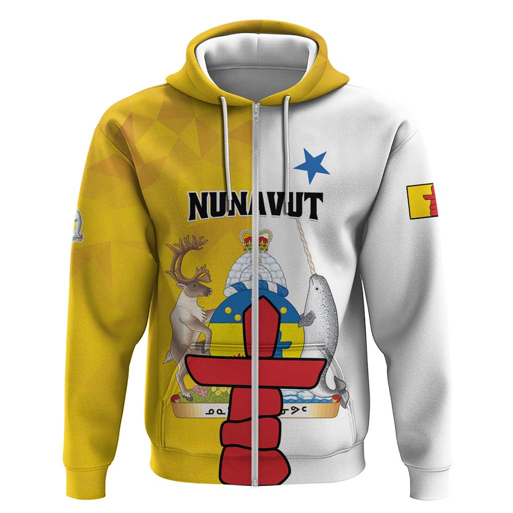 Personalized Canada Nunavut Territories Hoodie Inuktitut Our Land Our Strength LT01