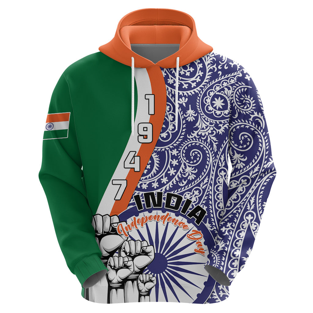 India Independence Day Hoodie Indian Paisley Pattern LT01