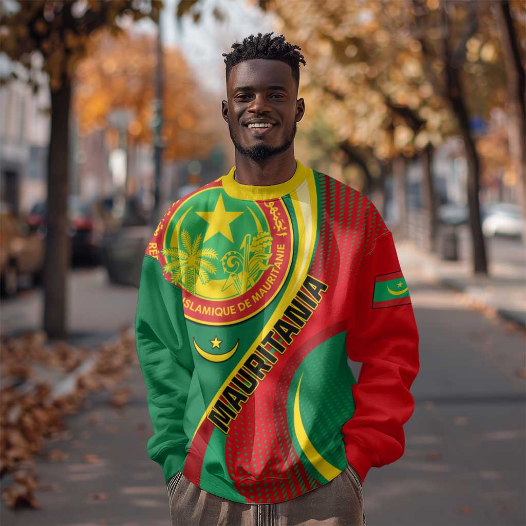Personalized Mauritania Independence Day Sweatshirt with Mauritanian Seal - Special Version LT01