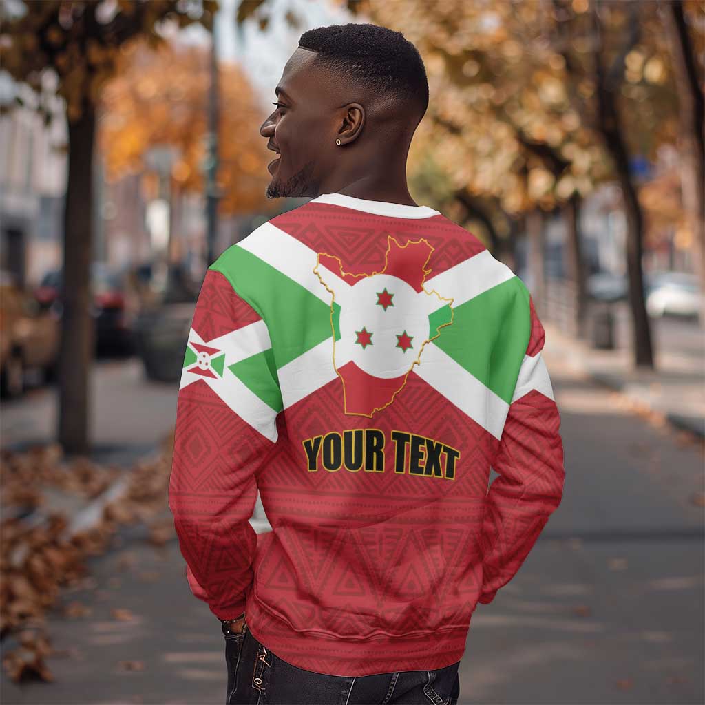 Personalized Burundi Sweatshirt Coat Of Arms African Pattern LT01