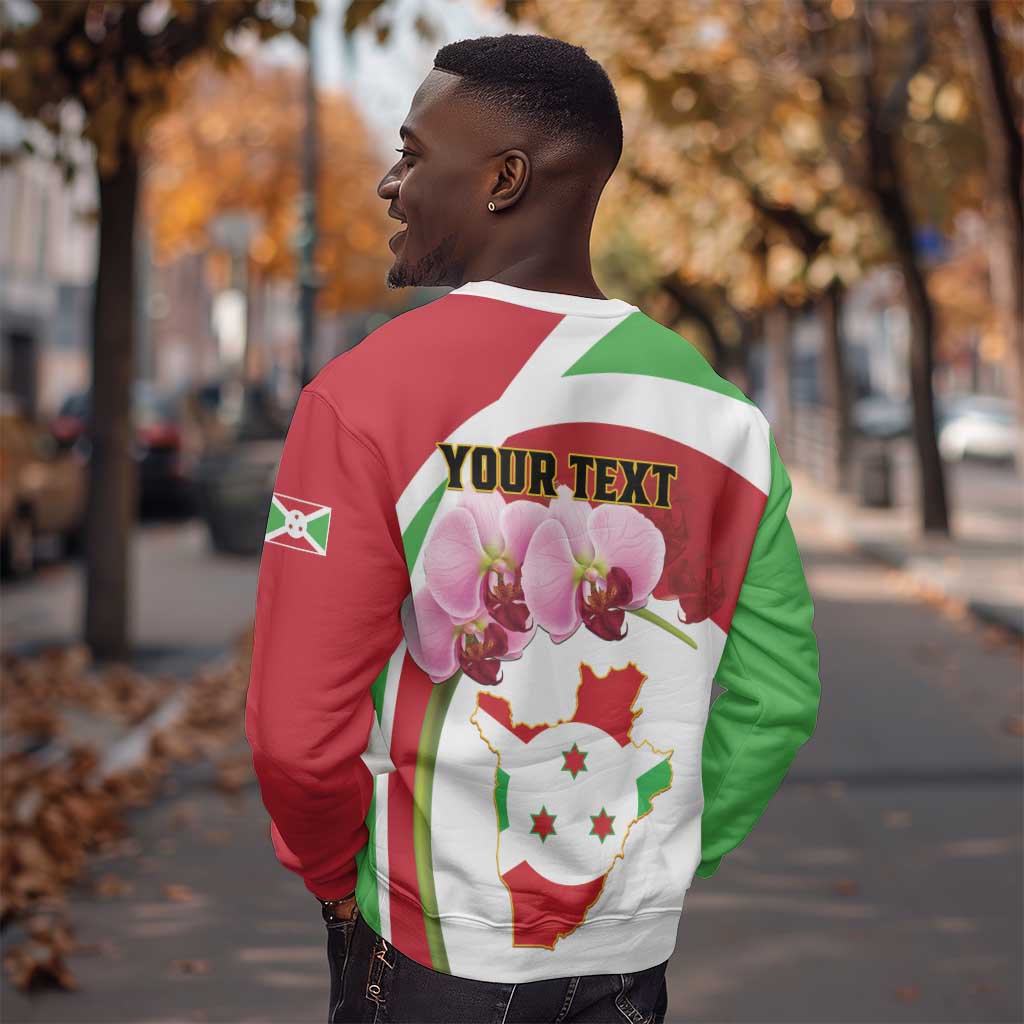 Personalized Burundi Independence Day Sweatshirt Coat Of Arms Bujumbura Flower LT01