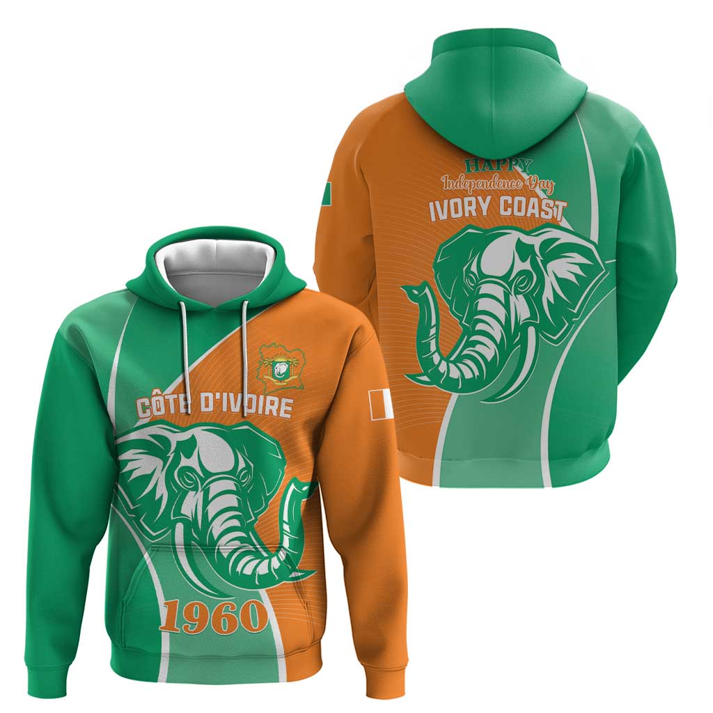 Ivory Coast Independence Day Hoodie Cote d Ivoire Elephant LT01