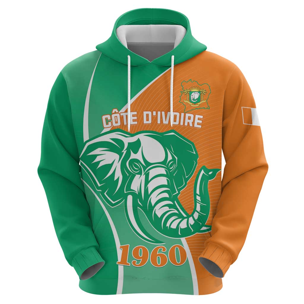 Ivory Coast Independence Day Hoodie Cote d Ivoire Elephant LT01
