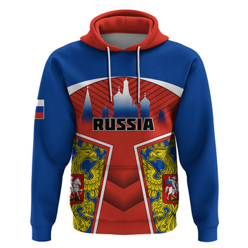 Russia Hoodie Russian Eagle and Kremlin LT01