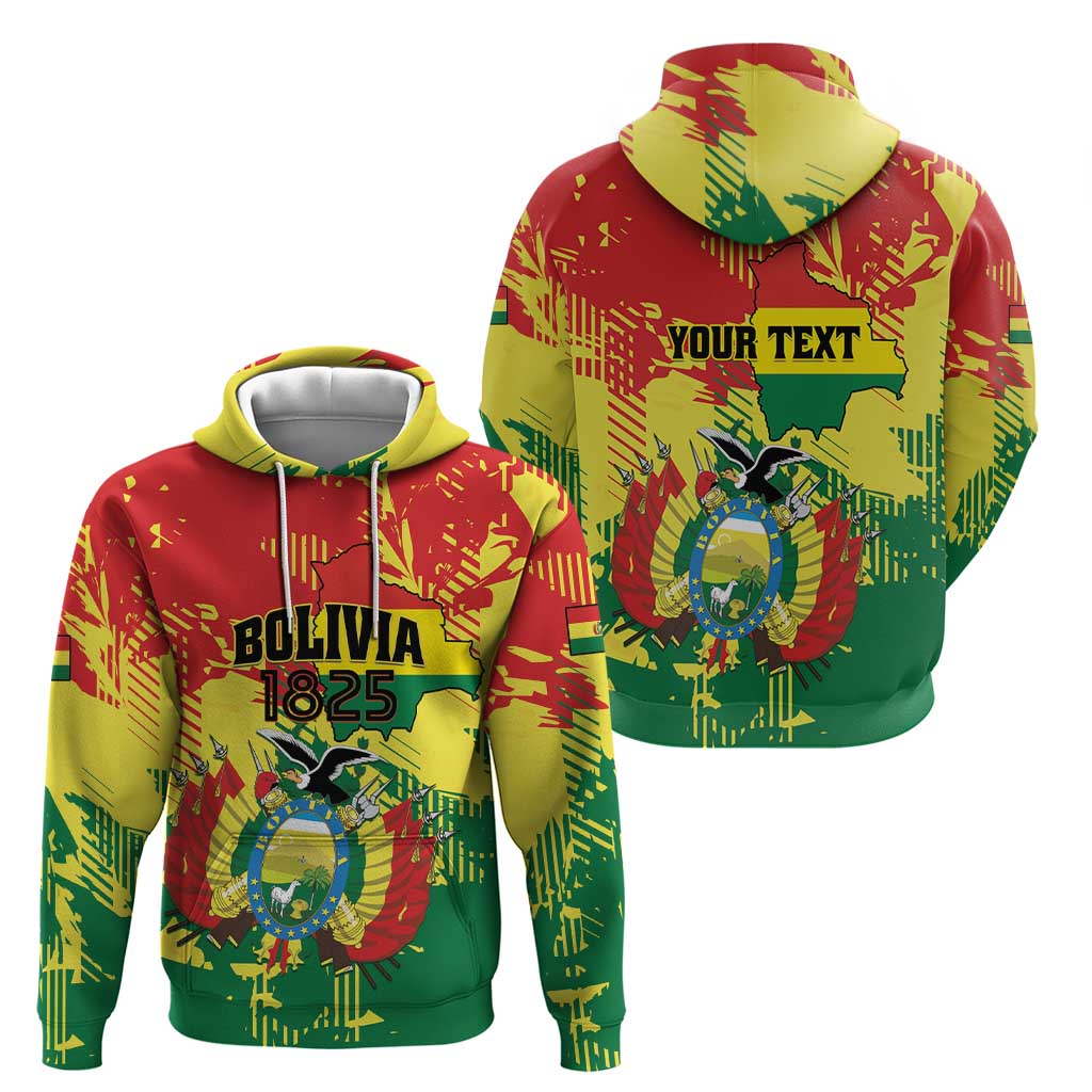 Personalized Bolivia 1825 Hoodie Coat Of Arms Flag Colors LT01