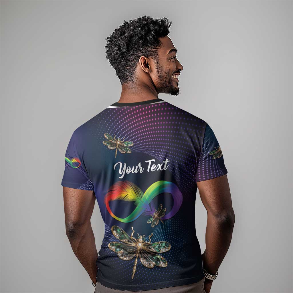 Personalized As Long As I Breathe You'll Be Remembered T shirt Luxury Dragonfly - Feather Infinity LT01