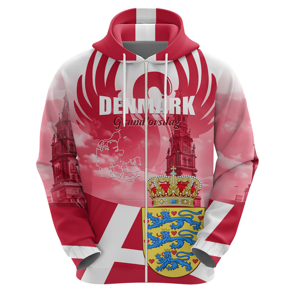 Denmark Constitution Day 2024 Hoodie Grundlovsdag 5th June LT01