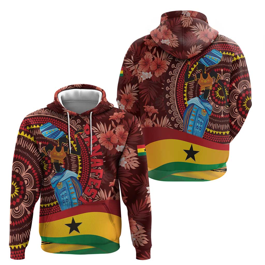 Panafest Hoodie Ghana Tropical African Pattern LT01