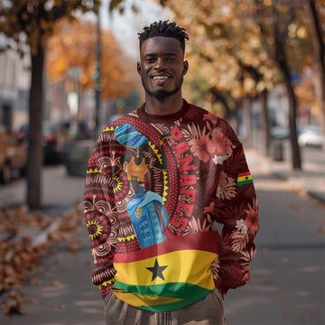 Panafest Sweatshirt Ghana Tropical African Pattern LT01