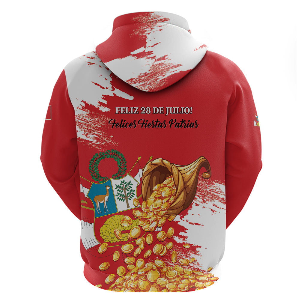 Peru Independence Day Hoodie Feliz 28 de Julio Felices Fiestas Patrias LT01