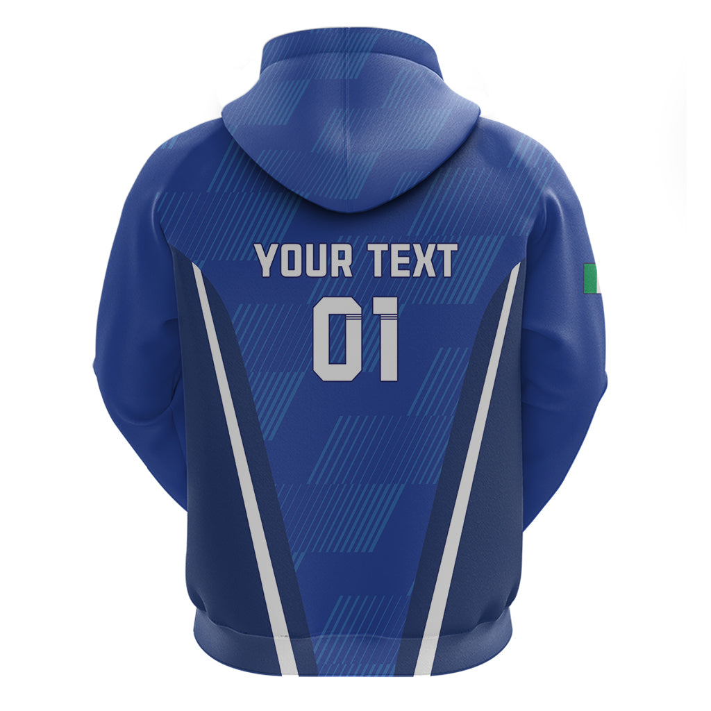 Custom Italy 2024 Football Hoodie 2024 Go Gli Azzurri LT01