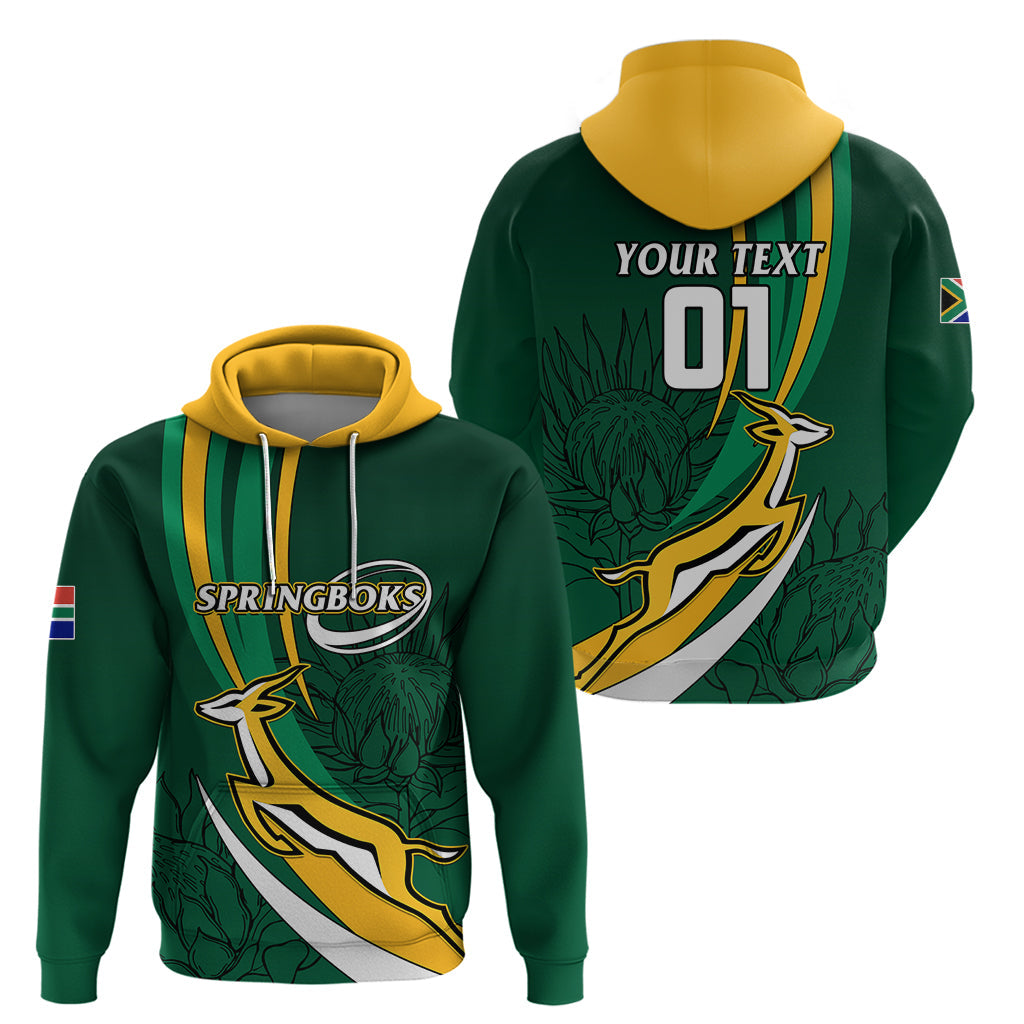 Personalised South Africa Rugby Hoodie Springboks Go Champions World Cup 2023 LT01