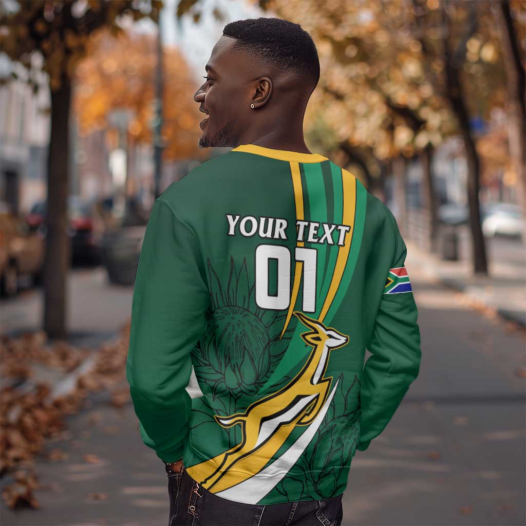 Personalized South Africa Rugby Sweatshirt - Springboks Go Champions, World Cup LT01