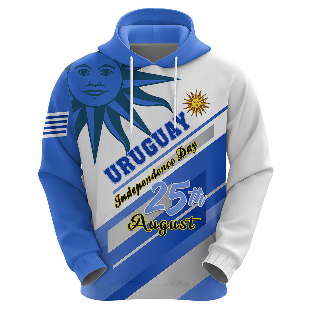Personalised Uruguay Independence Day Hoodie Uruguayan Sol de Mayo Special Version LT01