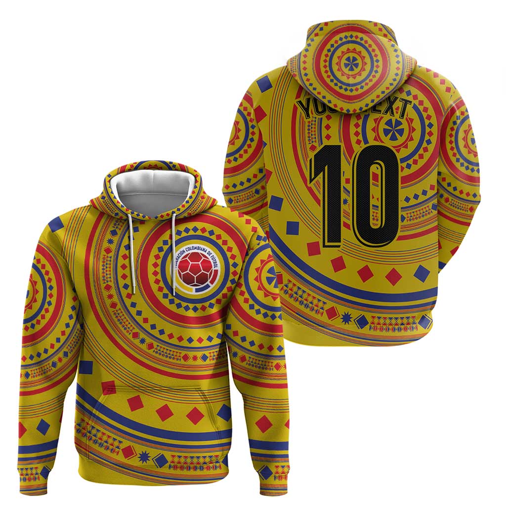 Custom Colombia Football Hoodie Sporty Vueltiao Hat LT03