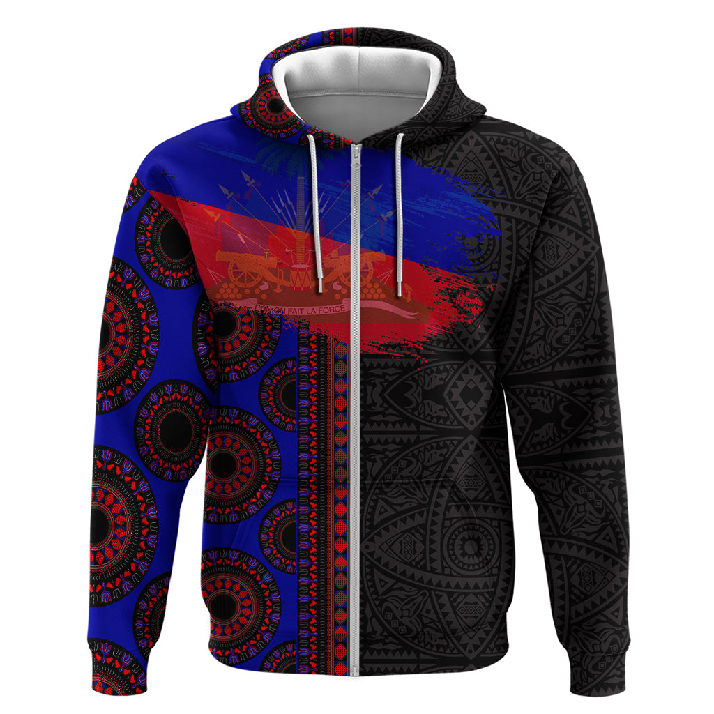 Haiti Flag Day African Seamless Pattern Hoodie LT03