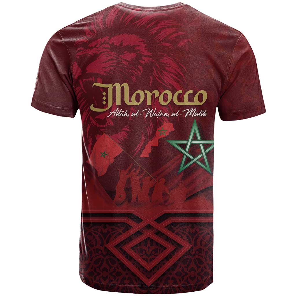 Happy Proclamation of Independence of Morocco T shirt Barbary Lion's Roar - Fight for Free and Peace LT03