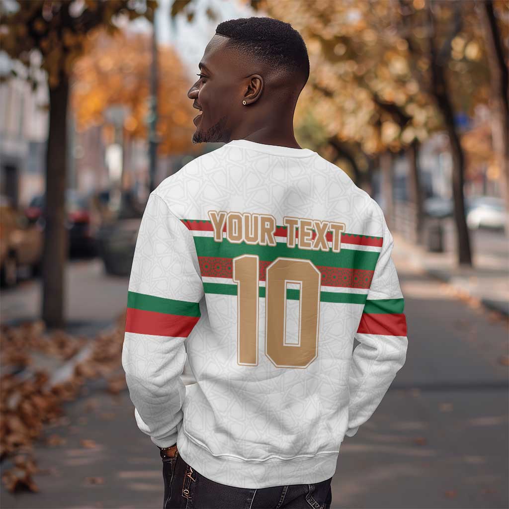 Custom Moroccan Football Sweatshirt The Hunt of Atlas Lions LT03