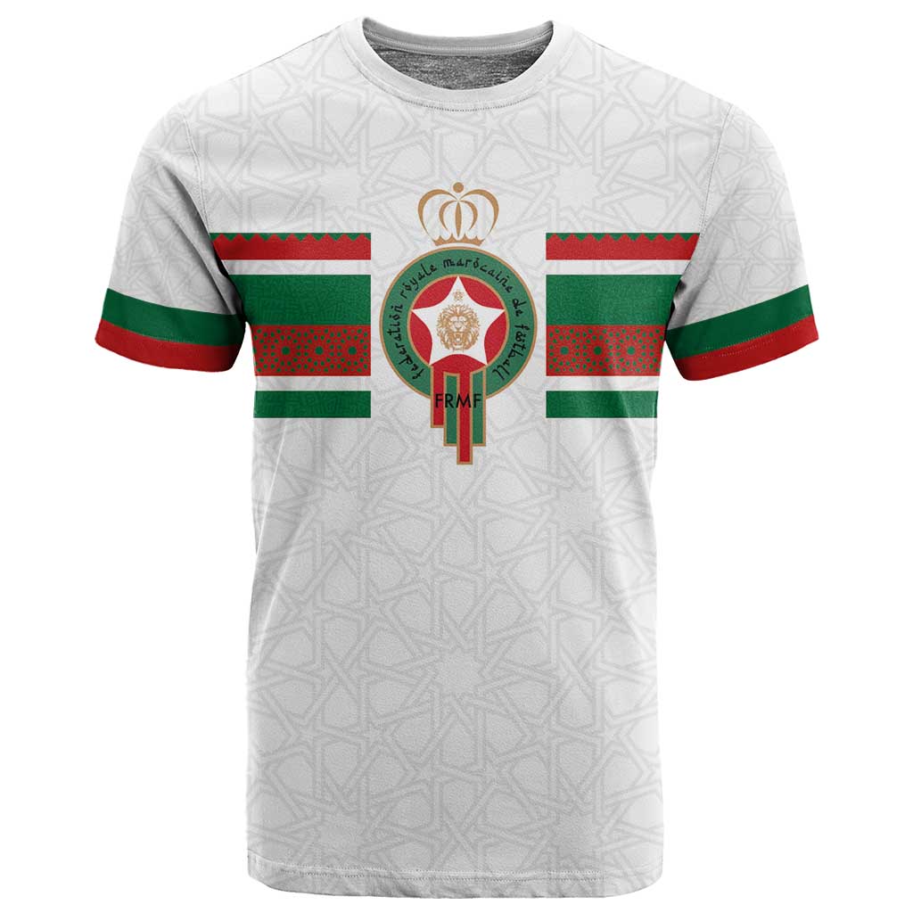 Custom Moroccan Football T shirt The Hunt of Atlas Lions LT03