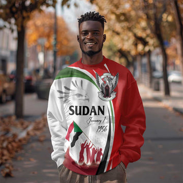 Happy Independence of Sudan Sweatshirt Soldiers Fight for Homeland - Victory is ours LT03
