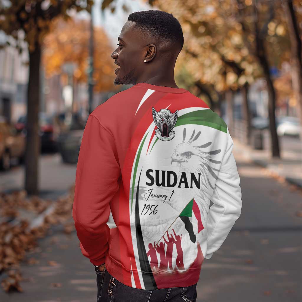 Happy Independence of Sudan Sweatshirt Soldiers Fight for Homeland - Victory is ours LT03