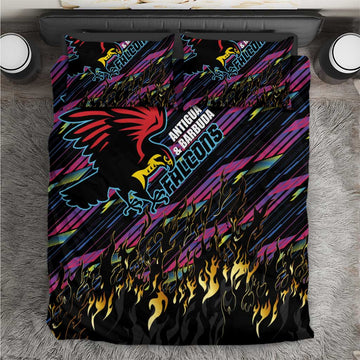 Antigua & Barbuda Cricket Falcons Bedding Set Through The Fire-Go Glory LT03