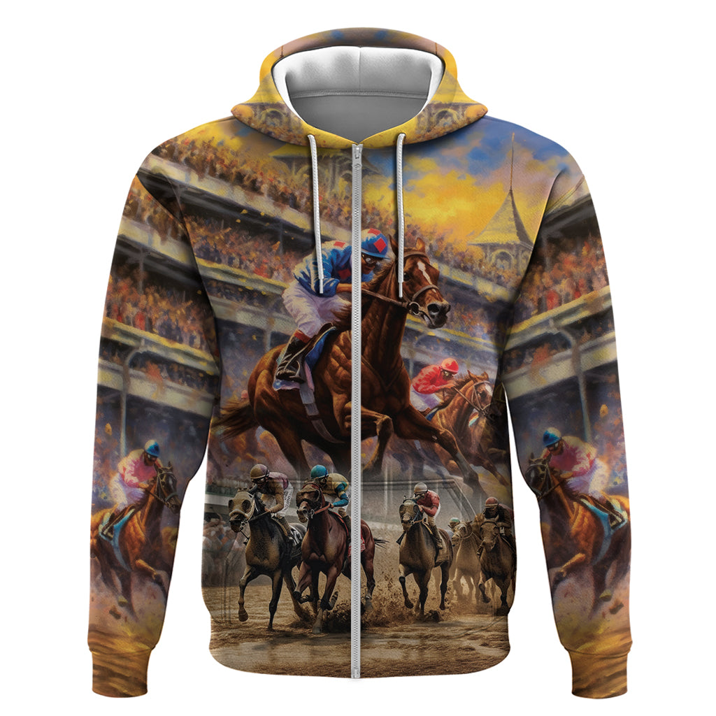 Kentucky Hosts Horse Races Watercolor Hoodie LT03