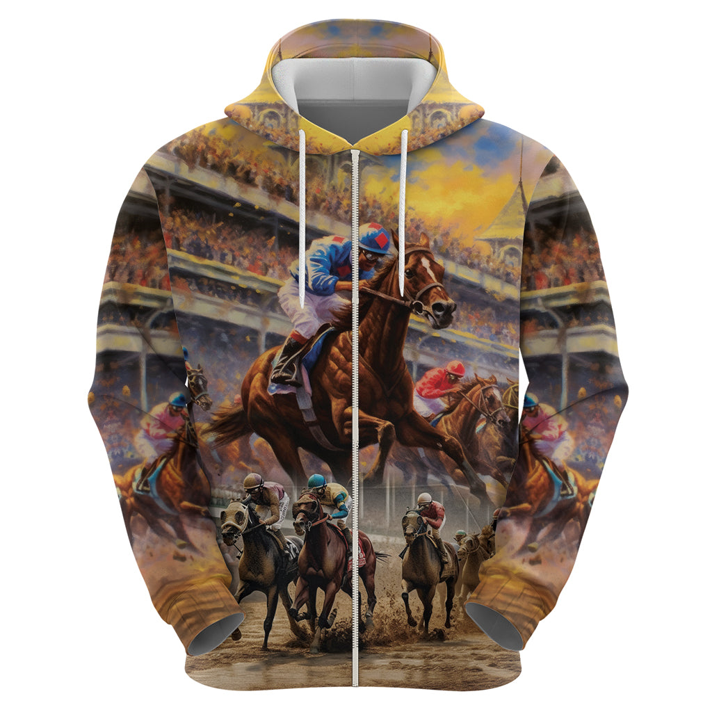 Kentucky Hosts Horse Races Watercolor Hoodie LT03