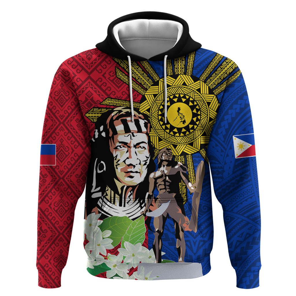 Philippines Lapu-Lapu Hoodie Filipino Sun Tattoo With Yakan Pattern LT03