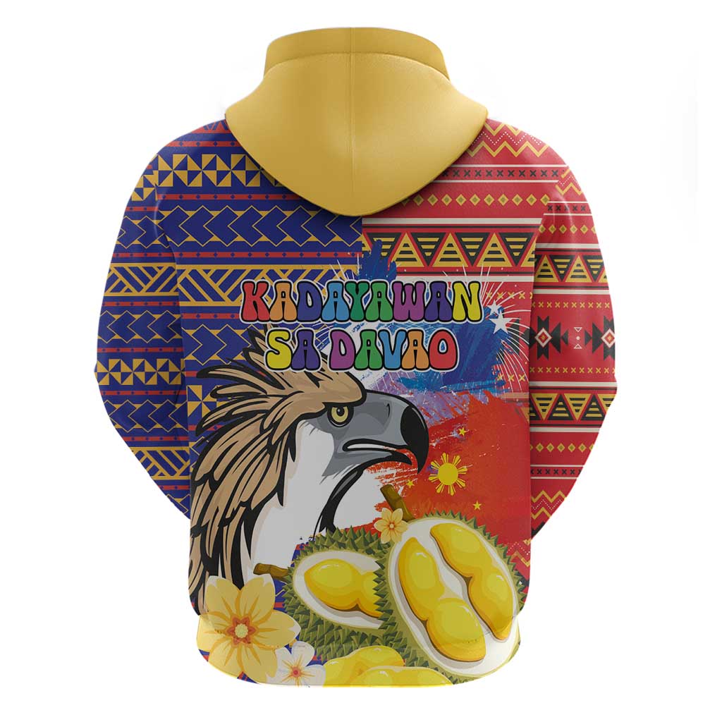 Philippines Kadayawan Hoodie Filipino Eagle Durian with Polynesian and Igorots Pattern LT03