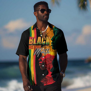 Afro - Black History Month Hawaiian Shirt Black Soul - I'm Black Every Month LT03