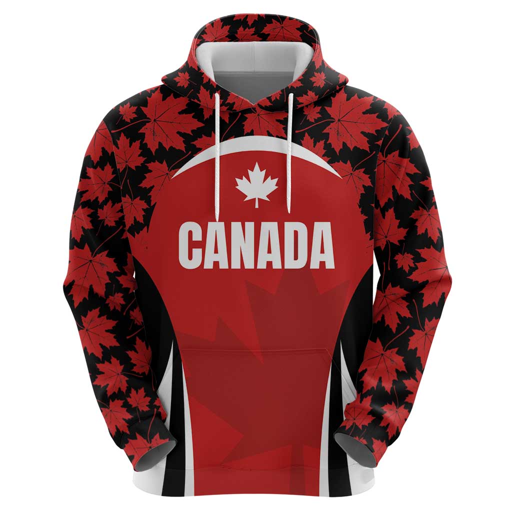 Custom Canada Pacific Rugby 2024 Hoodie Maple Pattern Jersey LT03