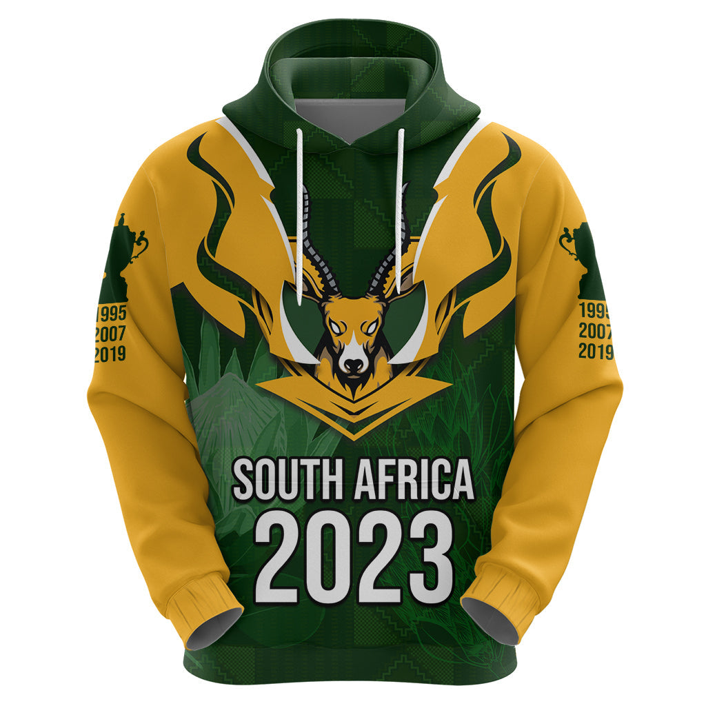 South Africa Rugby Hoodie Springbok Mascot History Champion World Rugby 2023 LT03