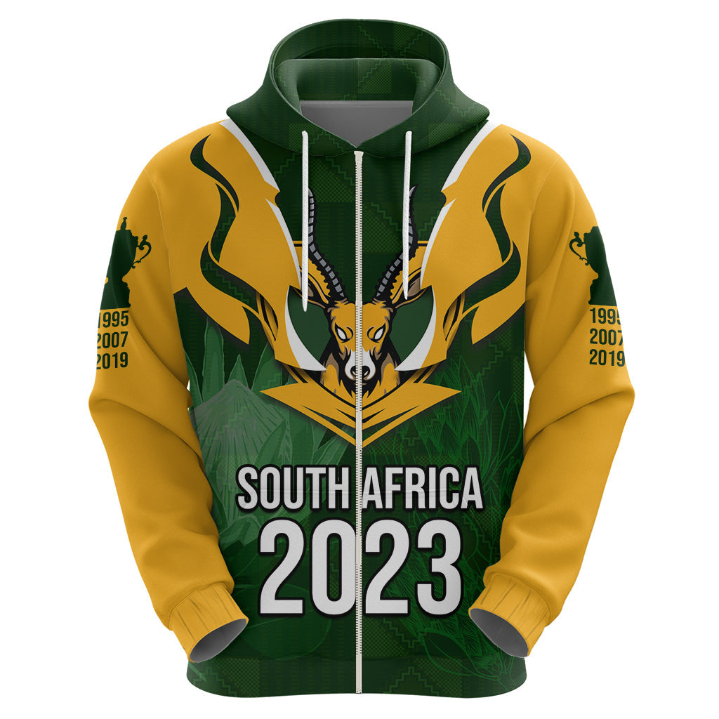 South Africa Rugby Hoodie Springbok Mascot History Champion World Rugby 2023 LT03