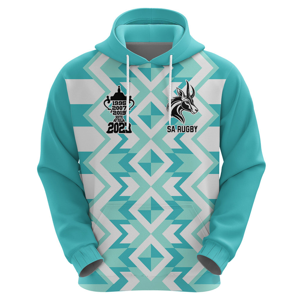 Personalised South Africa Rugby Hoodie Commemorative World Cup Winners 2023 LT03