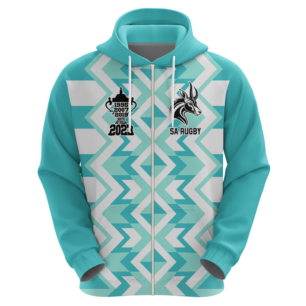 Personalised South Africa Rugby Hoodie Commemorative World Cup Winners 2023 LT03